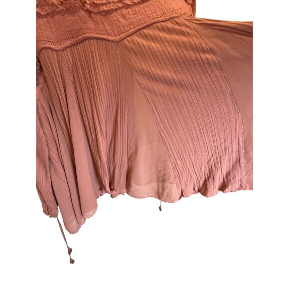 Free People Penny Lane Tunic Top In Cactus Flower SZ S/P Boho Festival Romantic - Picture 6 of 10